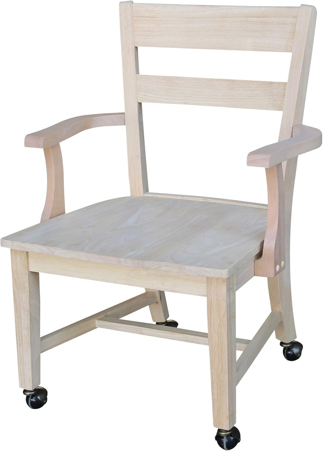 Unfinished Dining Chair with Casters C973746