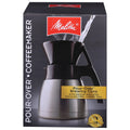 Pour-Over Coffee Brewer & Stainless Steel Carafe Set with Coffee Filters G2356