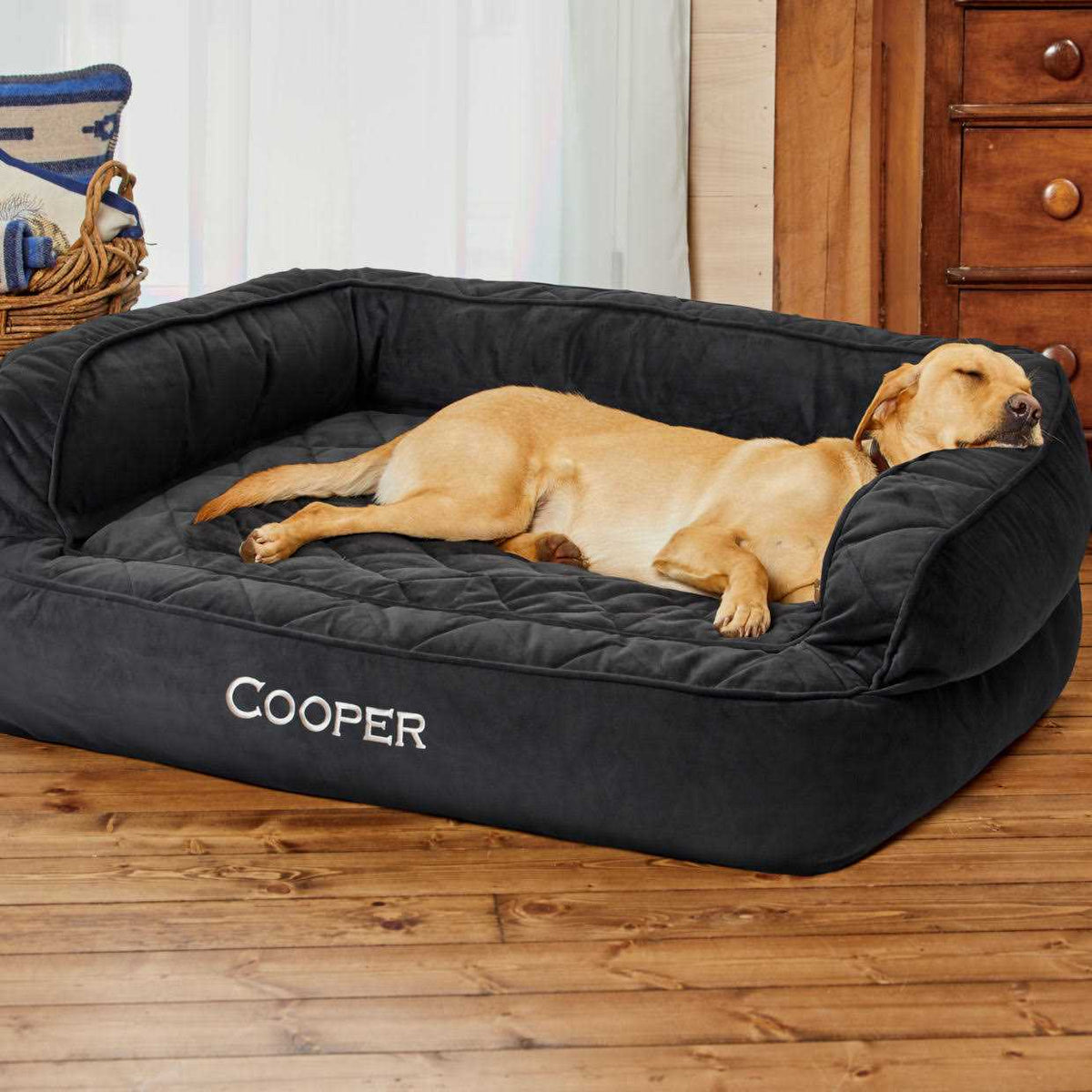 Memory Foam Dog Bed Slate L26856