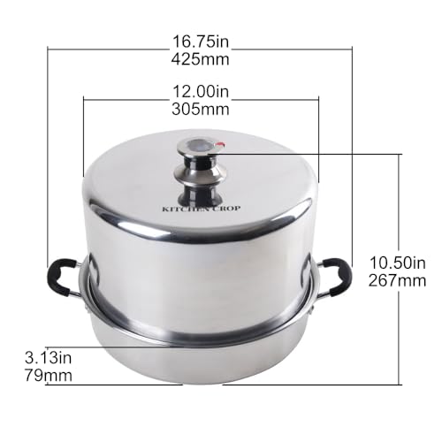Stainless Steel Steam Canner with Temperature Indicator Z17310