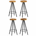 Solid Mango Wood Bar Stools 4 pcs I523429