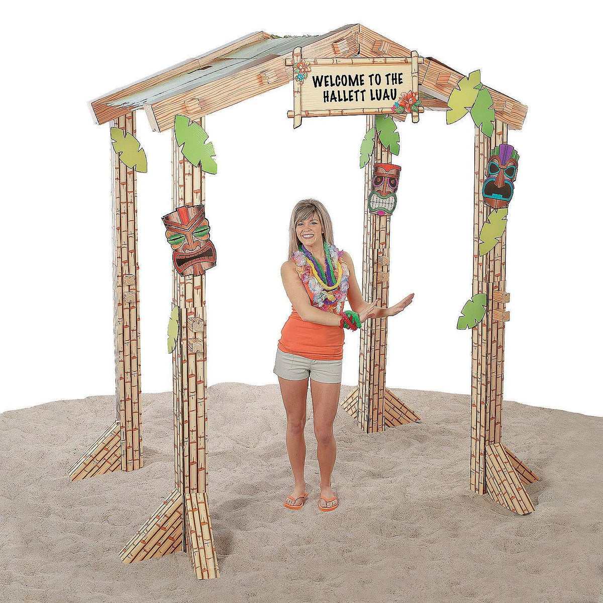 Cardboard 3D Tiki Hut F488346