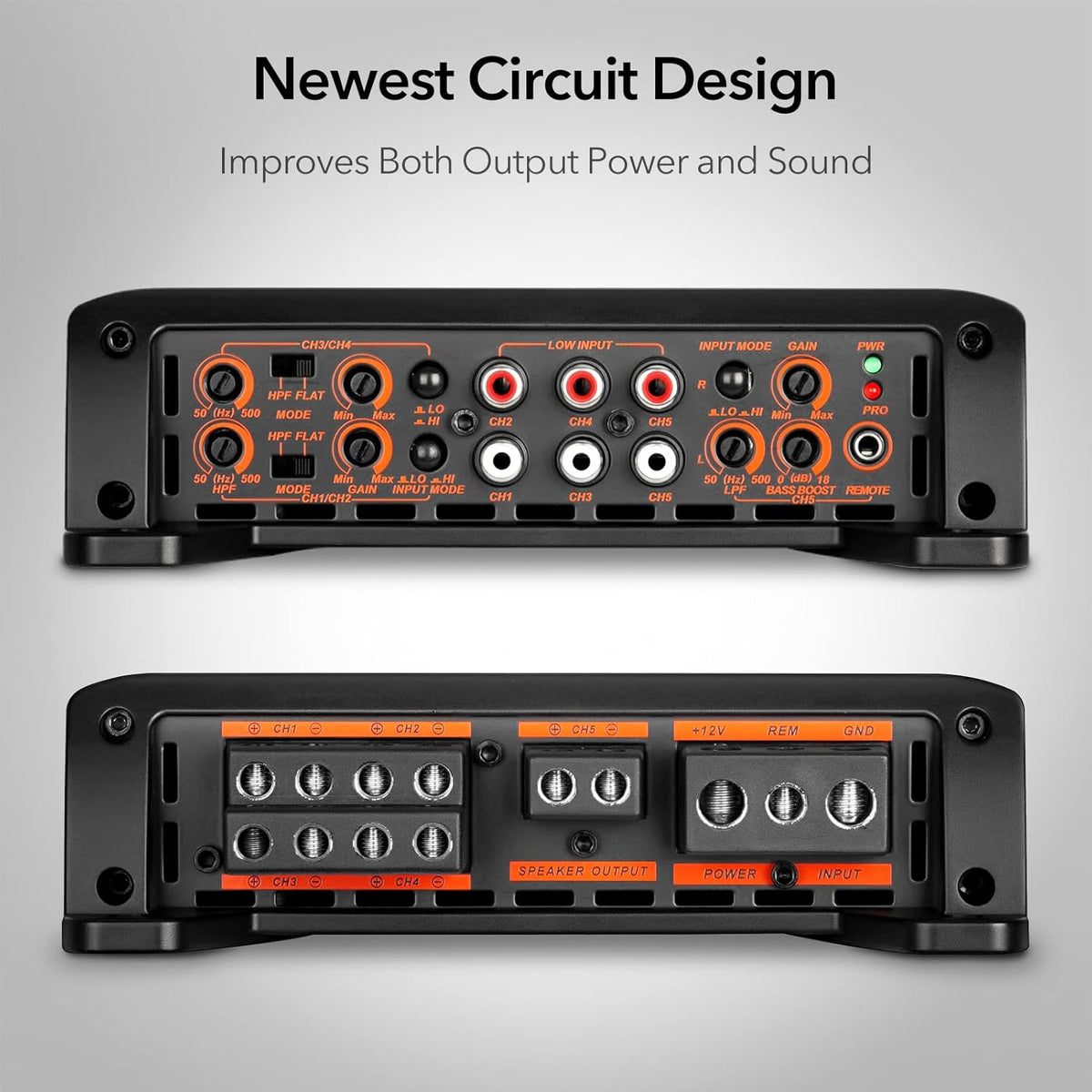 300 Watts Max Power 2 Channel Car Amplifier J5274