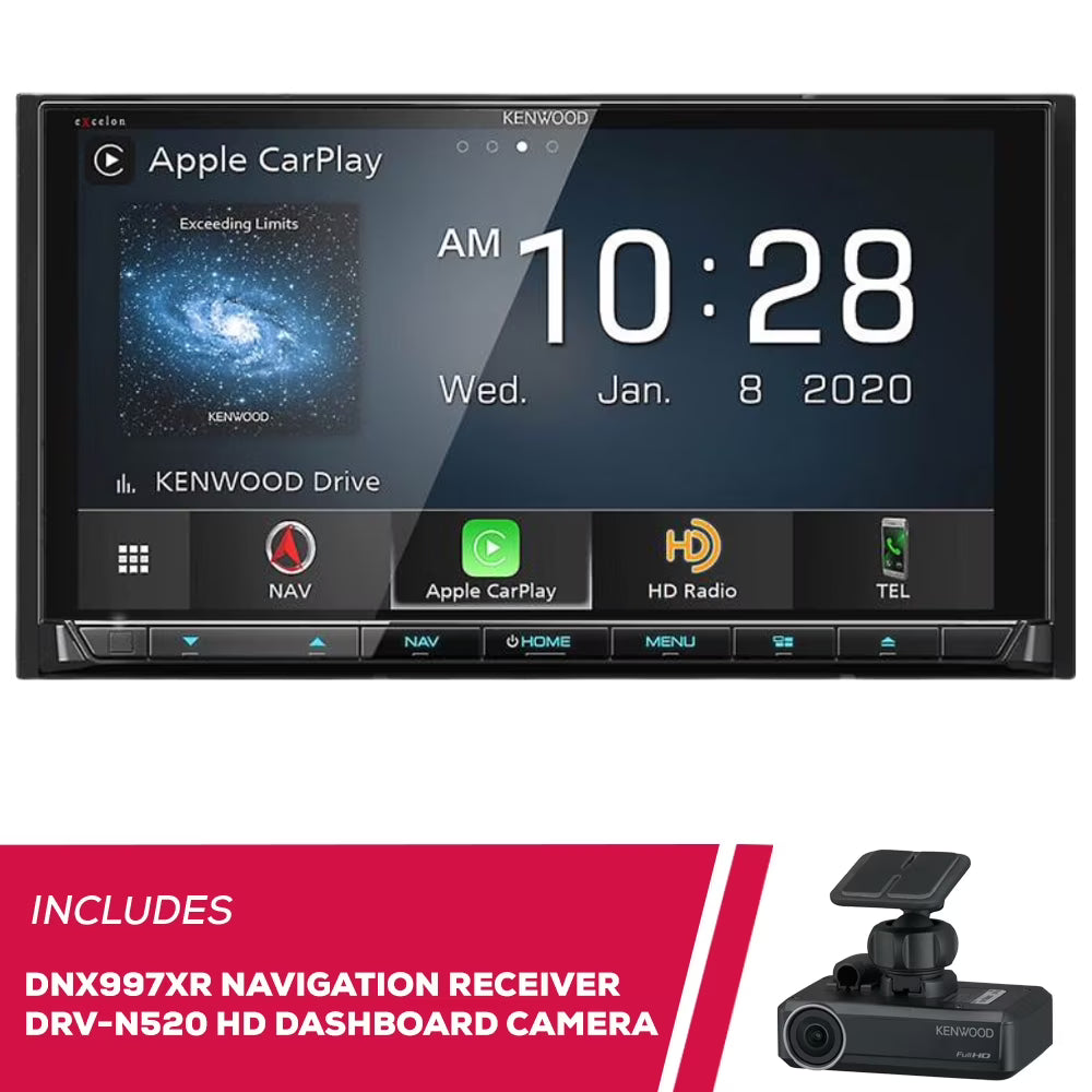 6.8" DVD Navigation Receiver and HD Dashboard Camera E8269