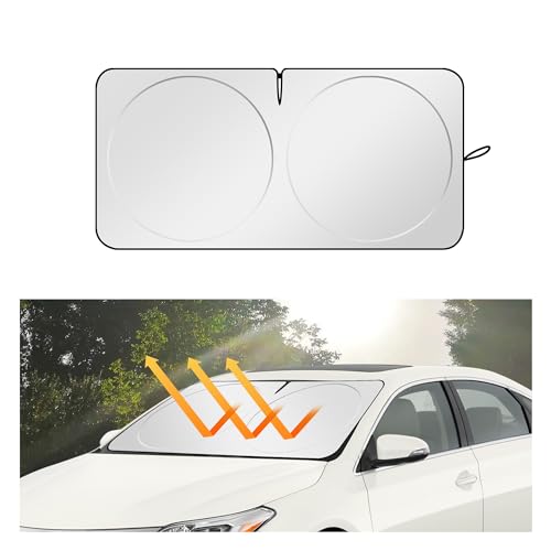 Car Sun Shade Windshield with Opening C964