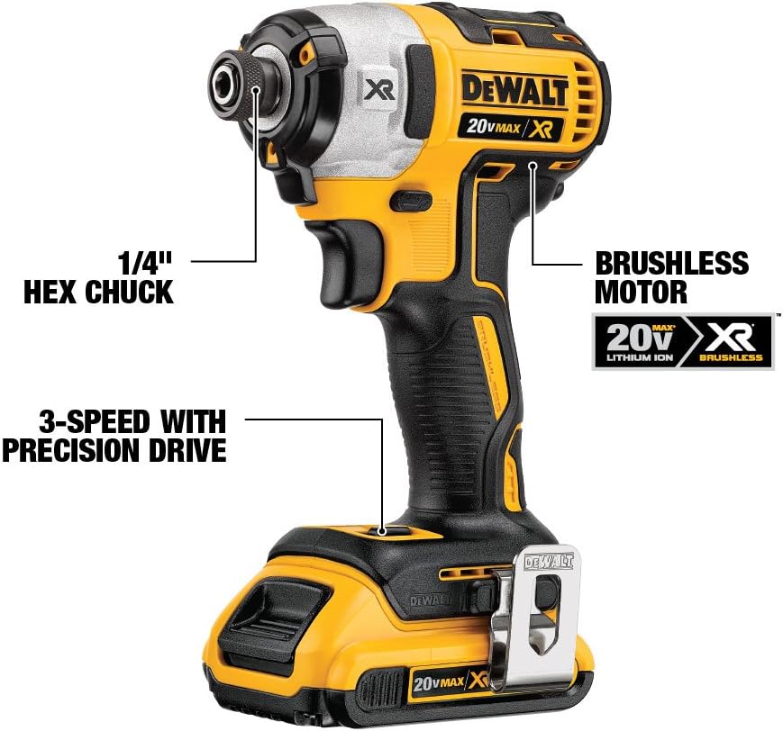 20V MAX XR Brushless Combo Kit, Compact 6-Tool A396