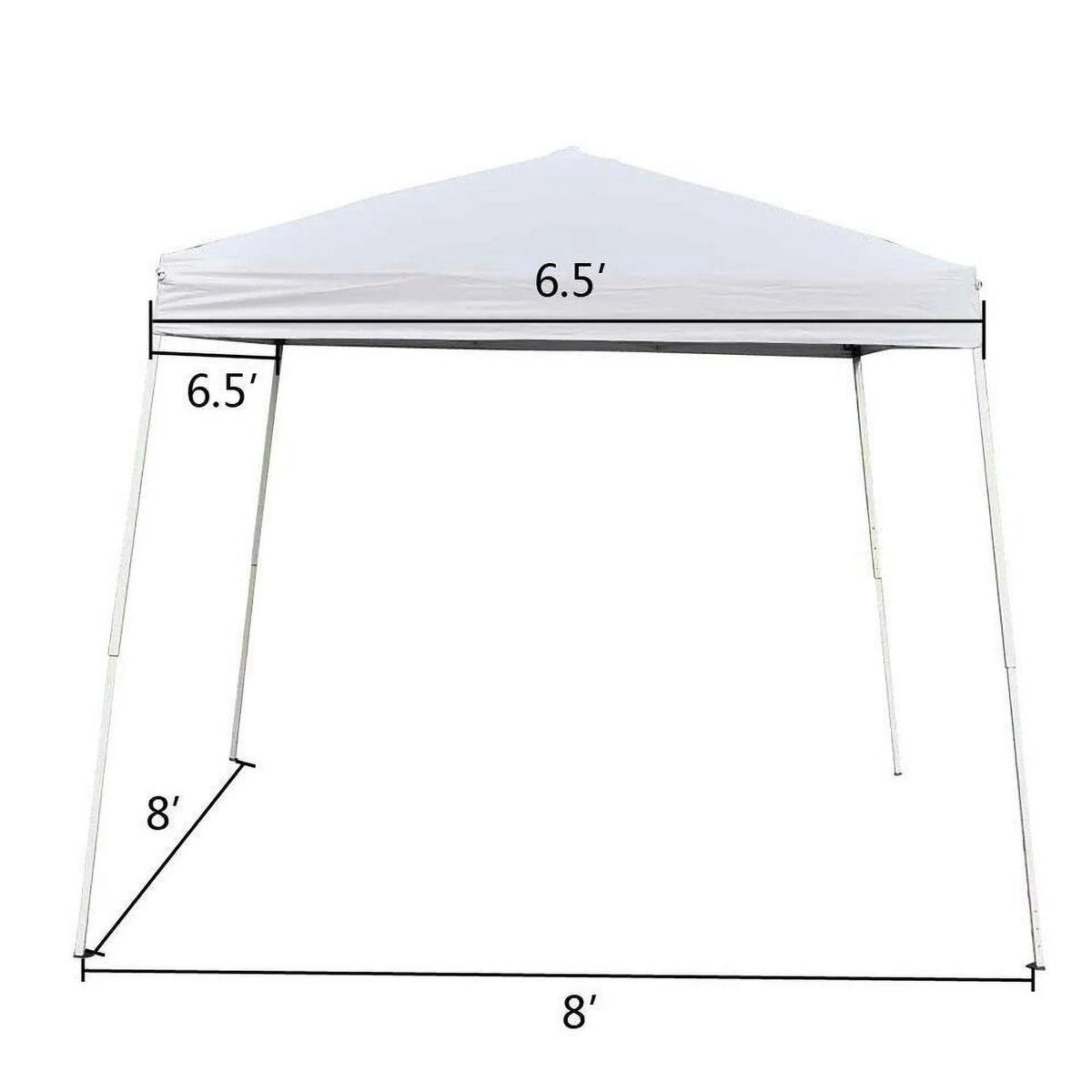 White 8'x8' Pop Up Canopy Tent Y8959
