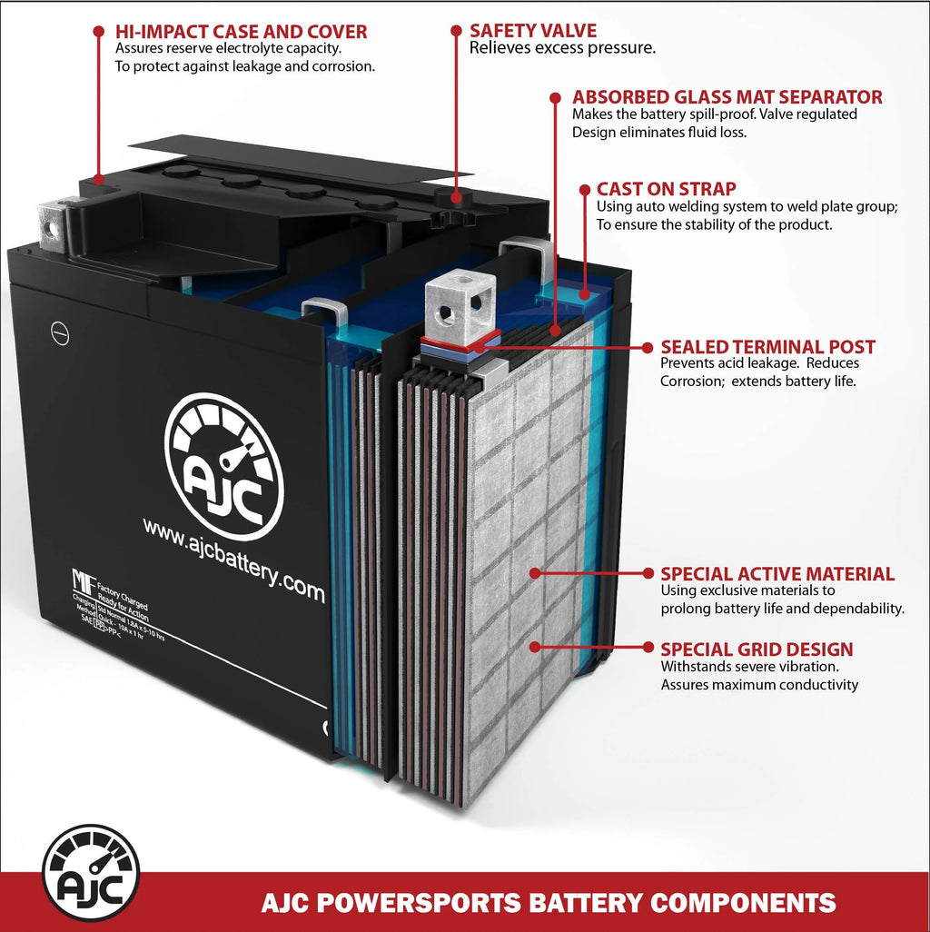Ski-Doo GSX 800 Ho 793CC 12V Snowmobile Replacement Battery K293