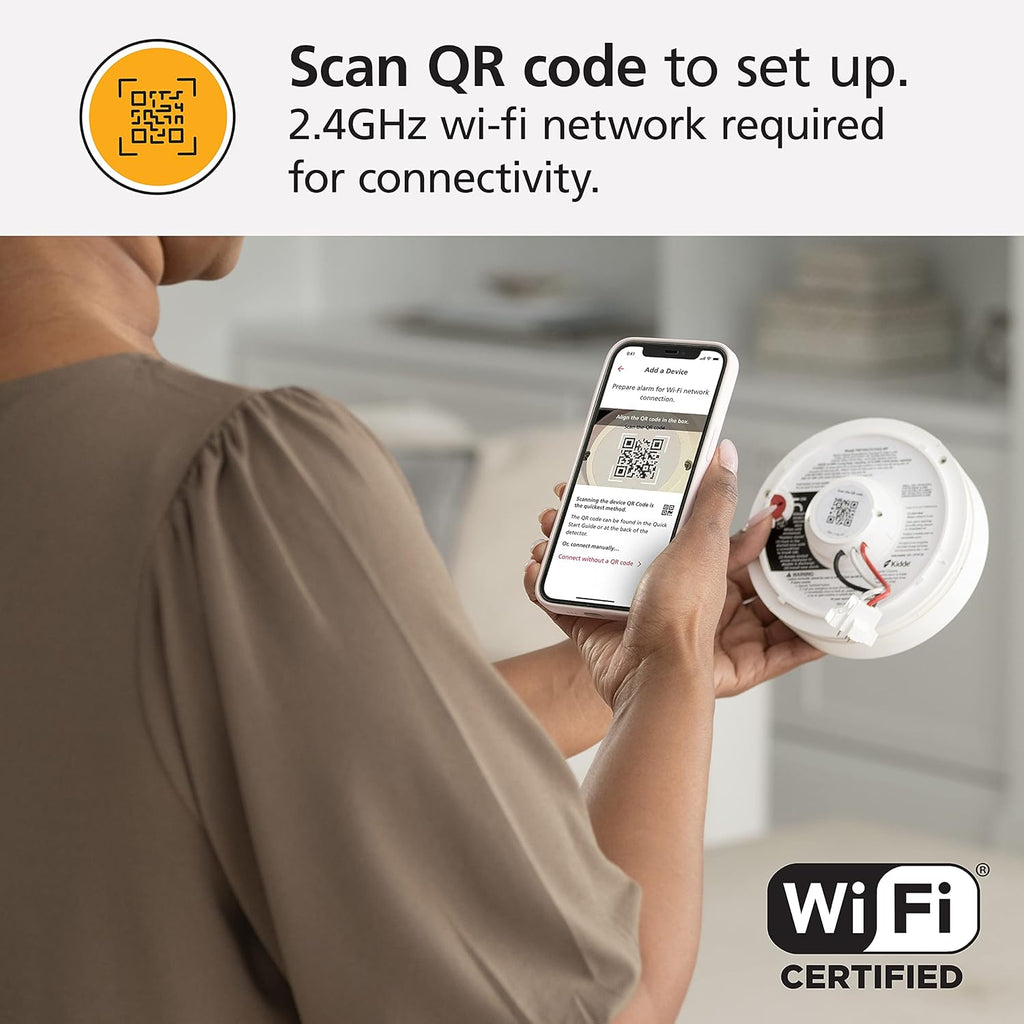 2 Pack Hardwired Smoke Detector with Battery Backup B7192