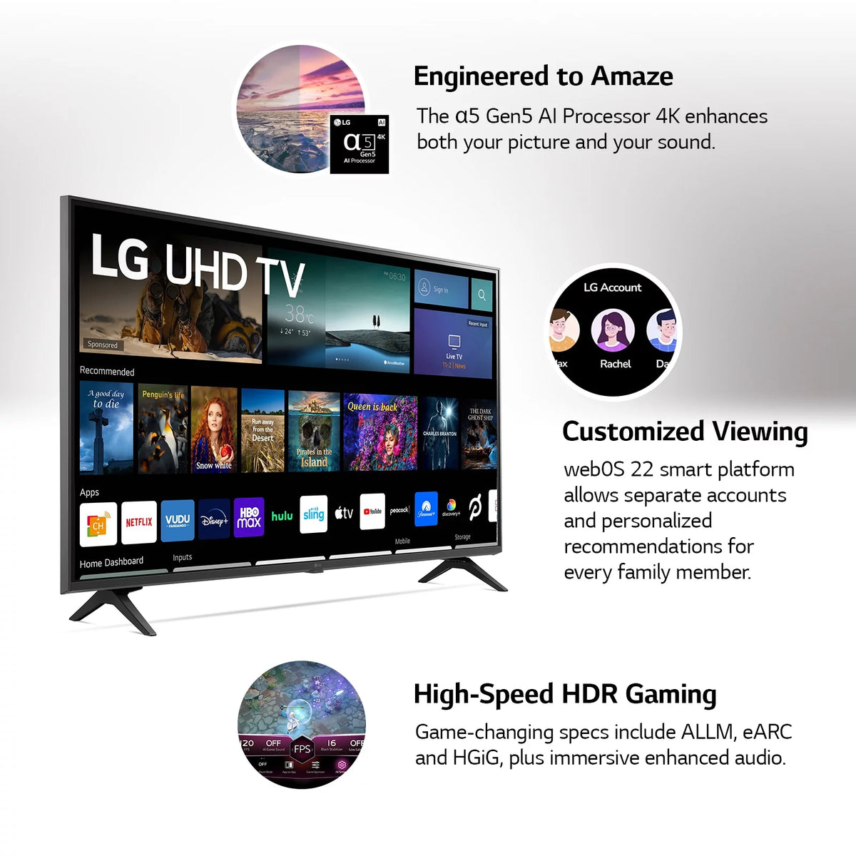 75" 4K UHD Smart TV E848