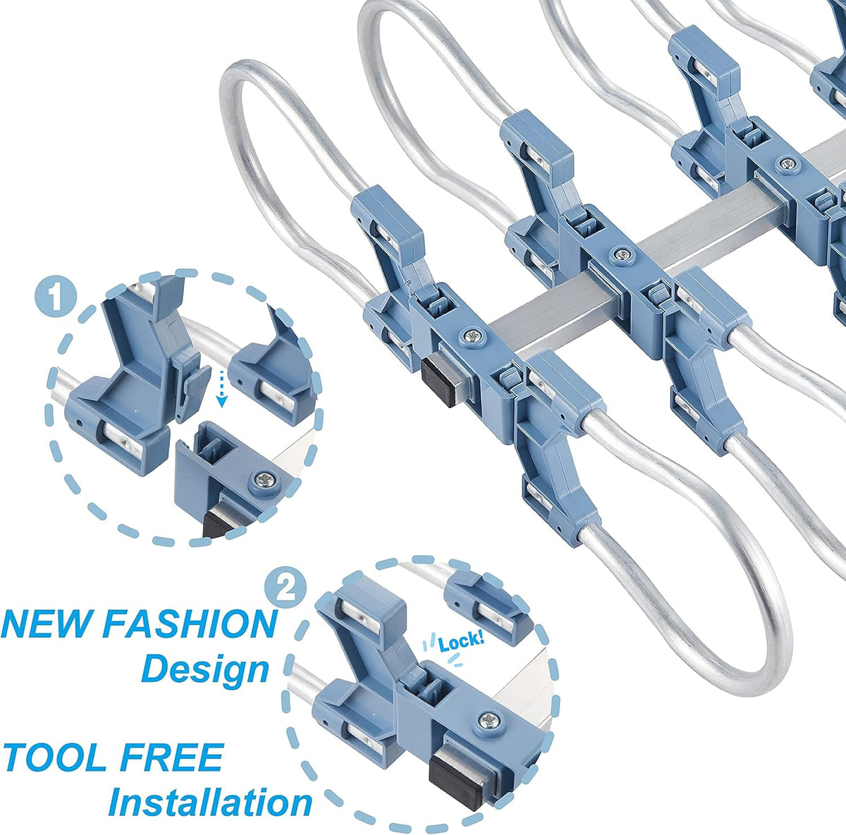 Digital Outdoor TV Antenna with Mount Pole 4K 1080p 150 Miles Range B57211