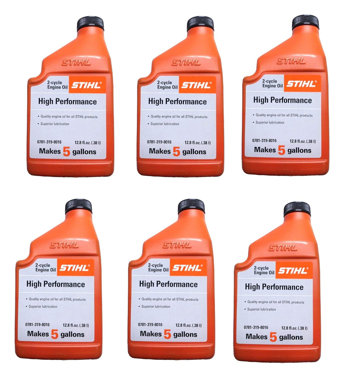 12.8 Ounce 2 Cycle Engine Oil, 6 Pack D92669