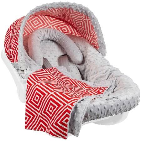 Minky 5 PC Baby Car Seat Cover Set Z690
