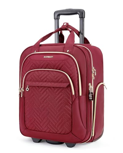 Black 16-inch Softside Carry On Luggage with Wheels E564041