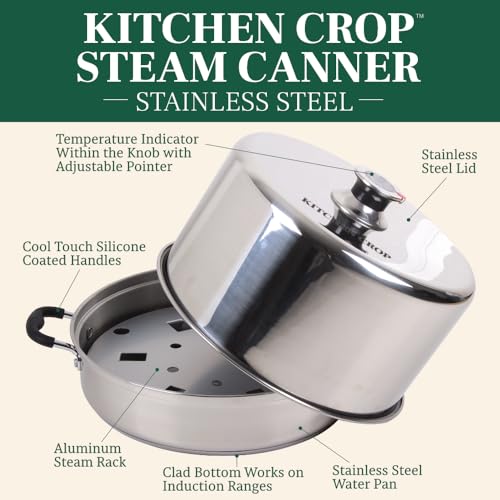 Stainless Steel Steam Canner with Temperature Indicator Z17310