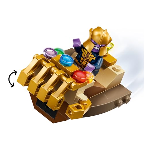 Marvel Captain America vs. Thanos Building Toy with 2 Minifigures, Ages 4+ C317