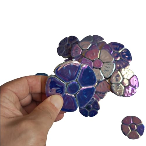 1.1 LB White Iridescent Flower Ceramic Mosaic Tiles K659