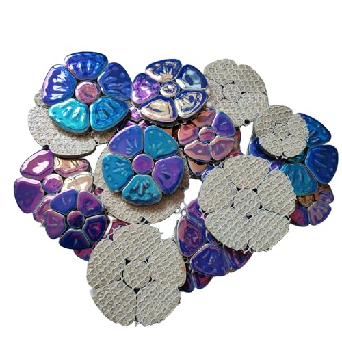 1.1 LB White Iridescent Flower Ceramic Mosaic Tiles K659