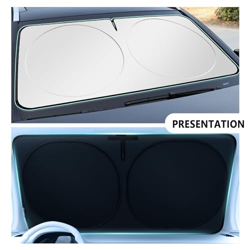 Car Sun Shade Windshield with Opening C964