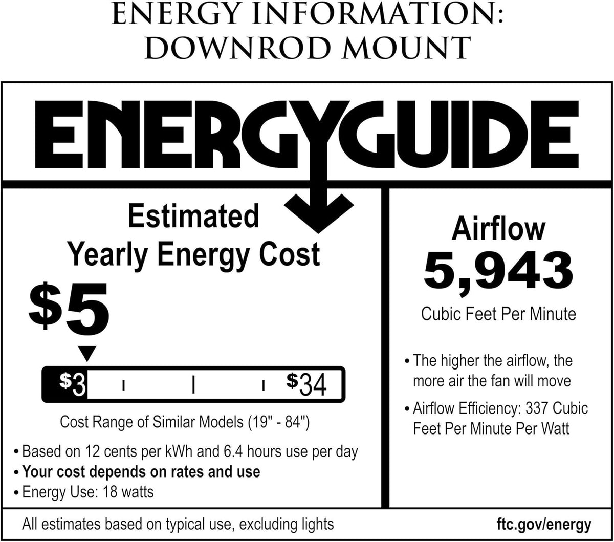 Brushed Steel 60 Ceiling Fan with LED Light and Remote Control C4044