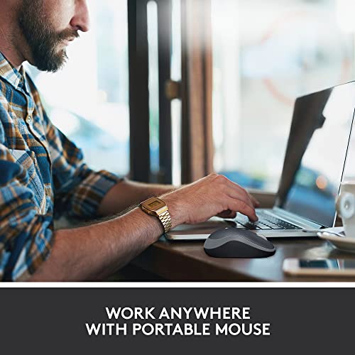 Wireless Mouse with USB Receiver - Swift Grey H2858