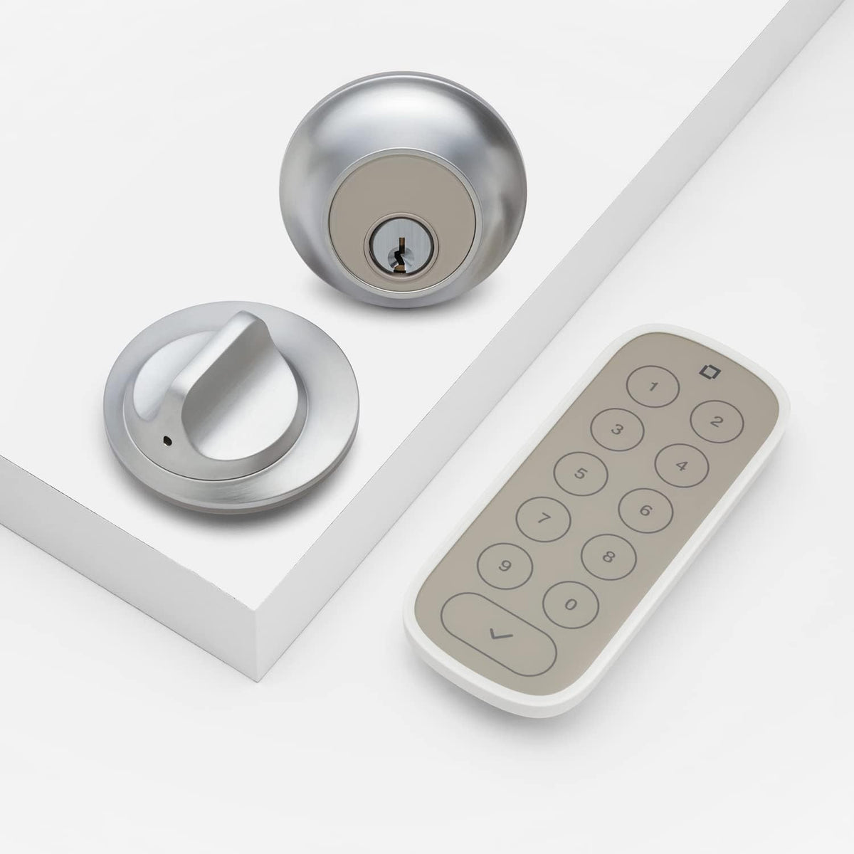 Satin Nickel Smart Lock with Keypad F338563