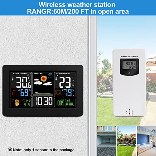 Wireless Indoor Outdoor Thermometer with Alarm P447