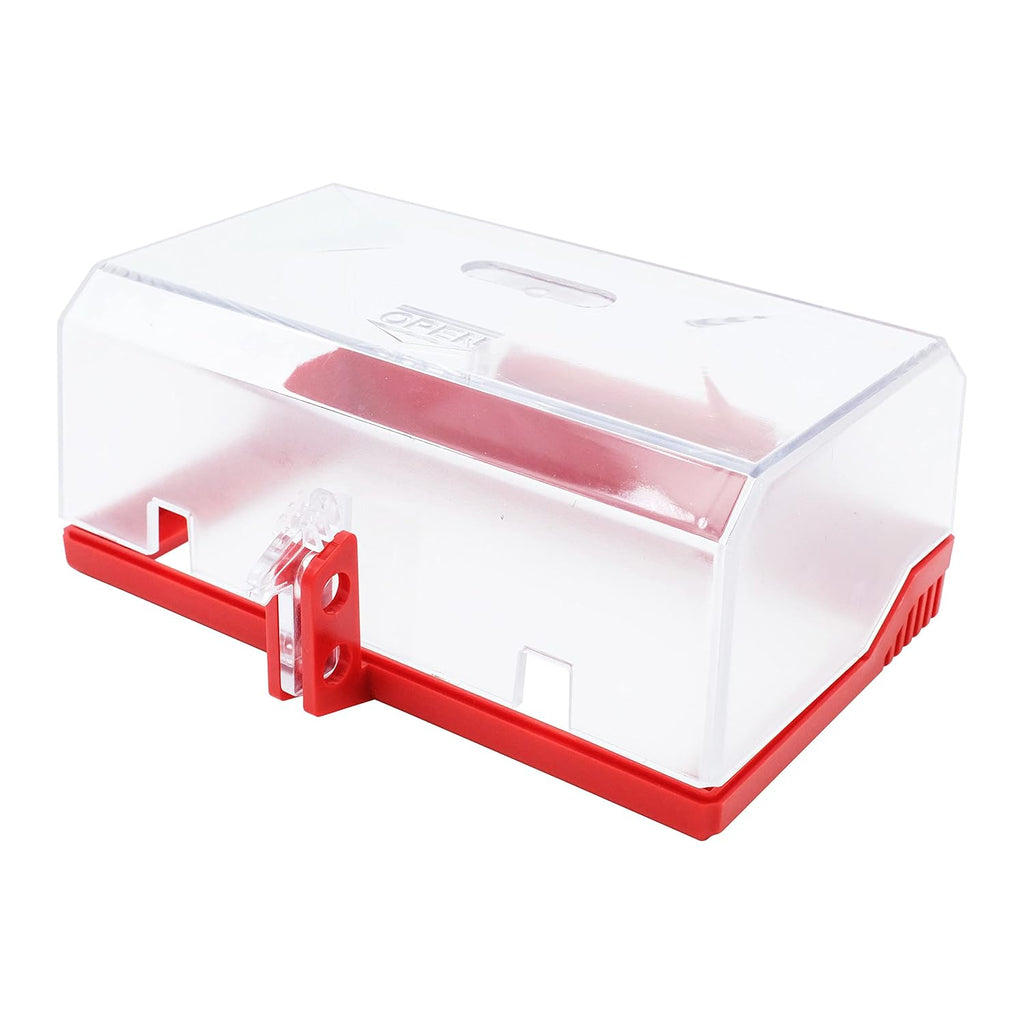 XL Rectangular Lockout Box Type Transparent Push Start Button Cover Lockable Push Button Switch Cap Pack of 2 K188934