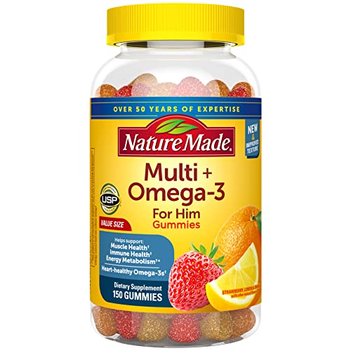 Multivitamin for Him with Omega-3, 150 Gummy Vitamins and Minerals I455279