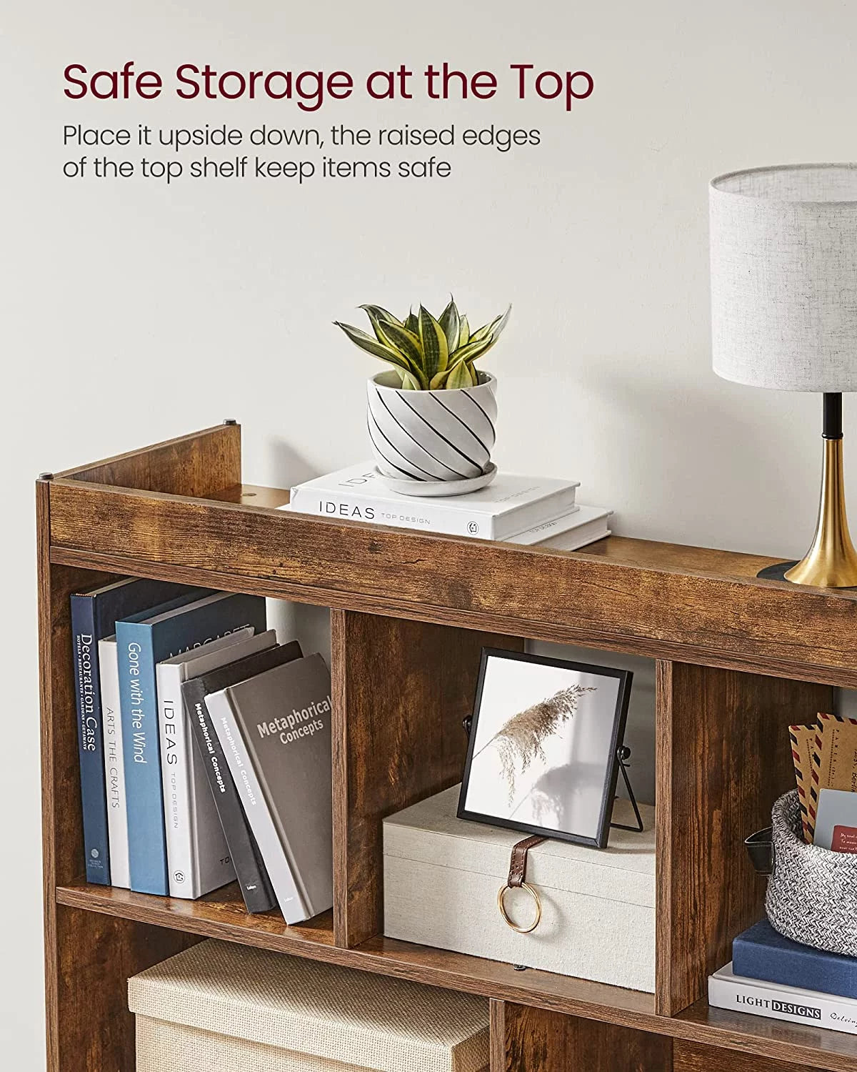 White 8-Cube Storage Organizer Bookcase F448892
