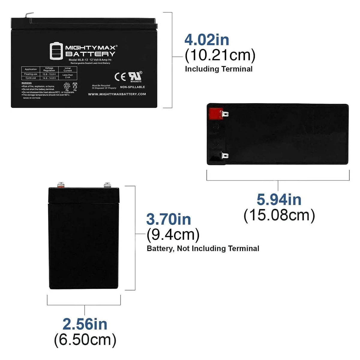 12V 8AH SLA Battery with Charger N881611