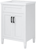 White 24" Free Standing Single Basin Vanity Set R96958