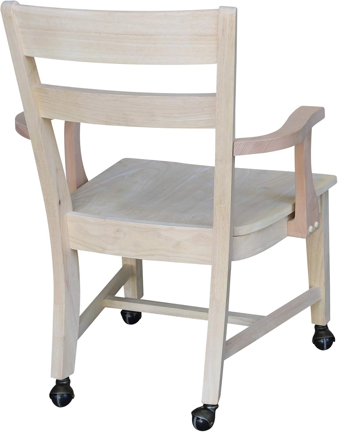 Unfinished Dining Chair with Casters C973746