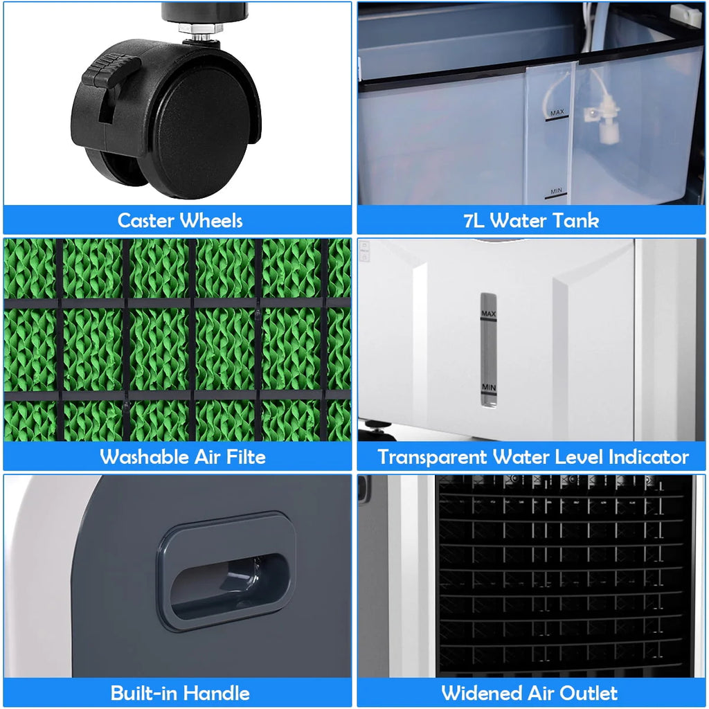 Portable Air Cooler Fan & Heater Humidifier J48877