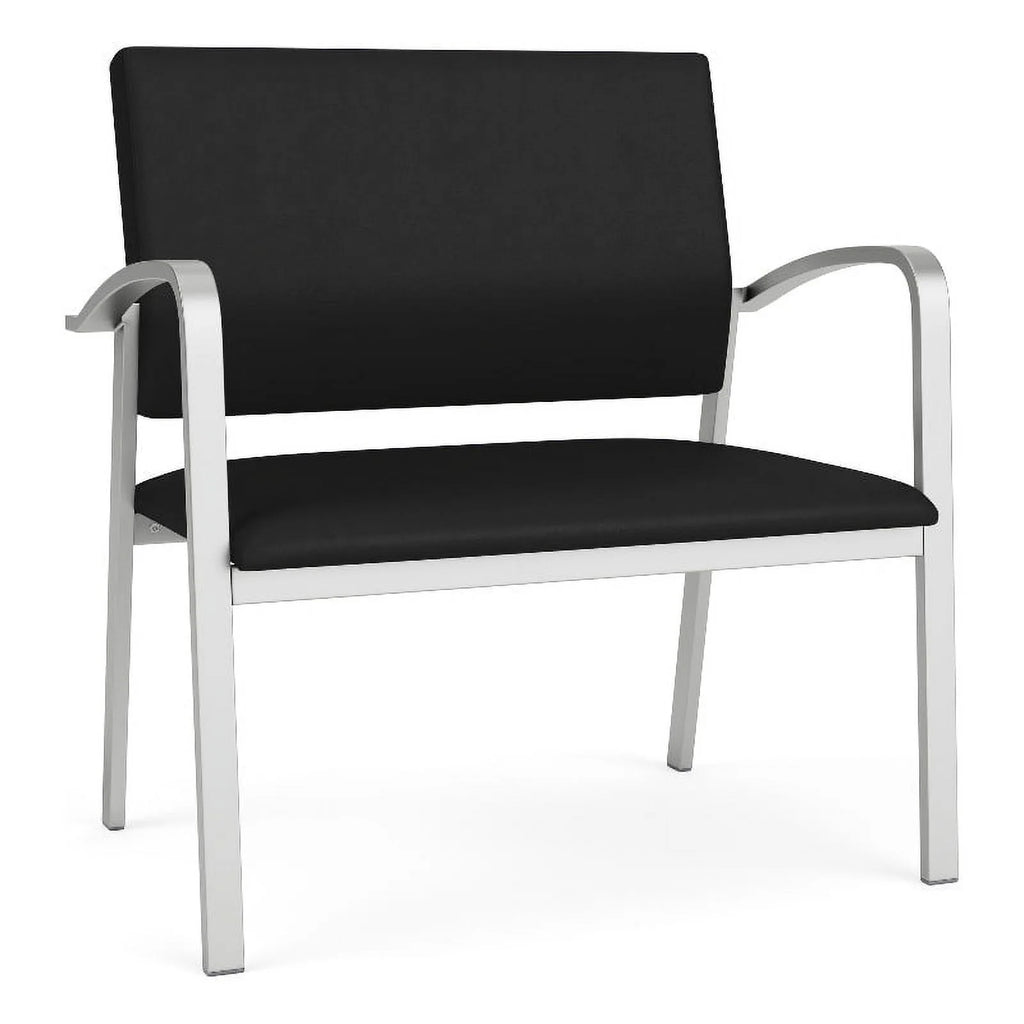Black Polyurethane Reception Chair D11647