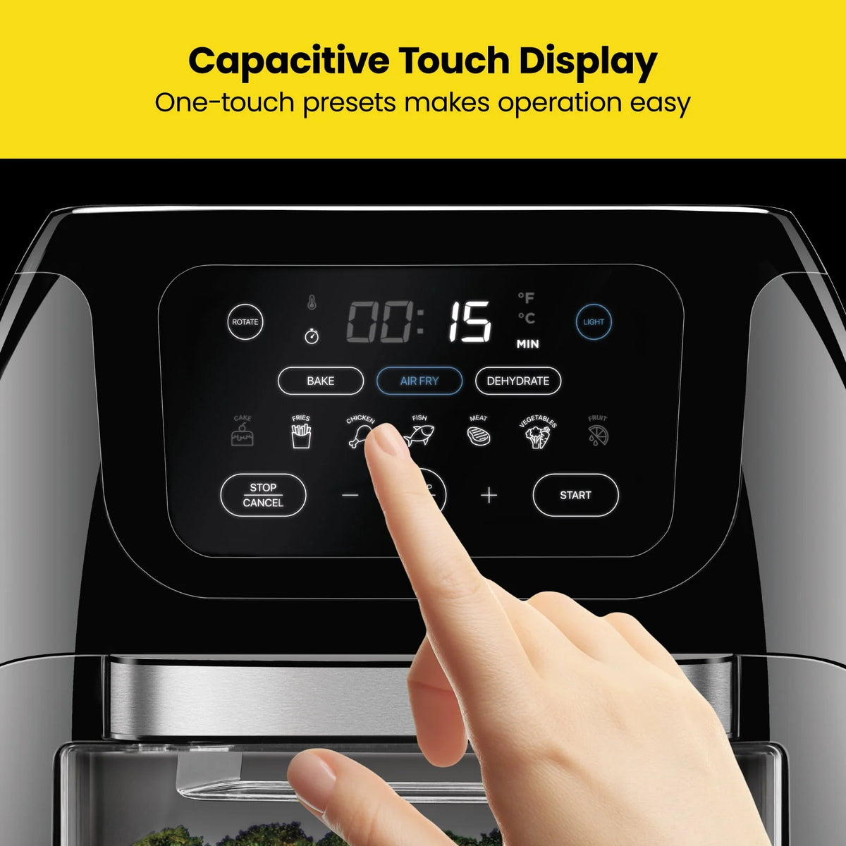 10 Qt. Digital Air Fryer+ Rotisserie, Black N220