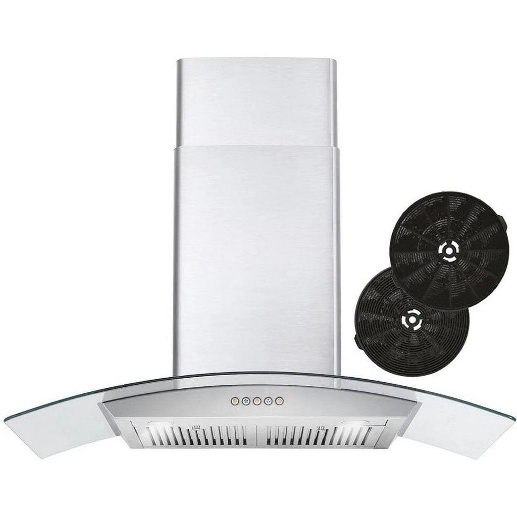 36" 380 CFM Ductless Wall Mount Range Hood in Stainless Steel S63597