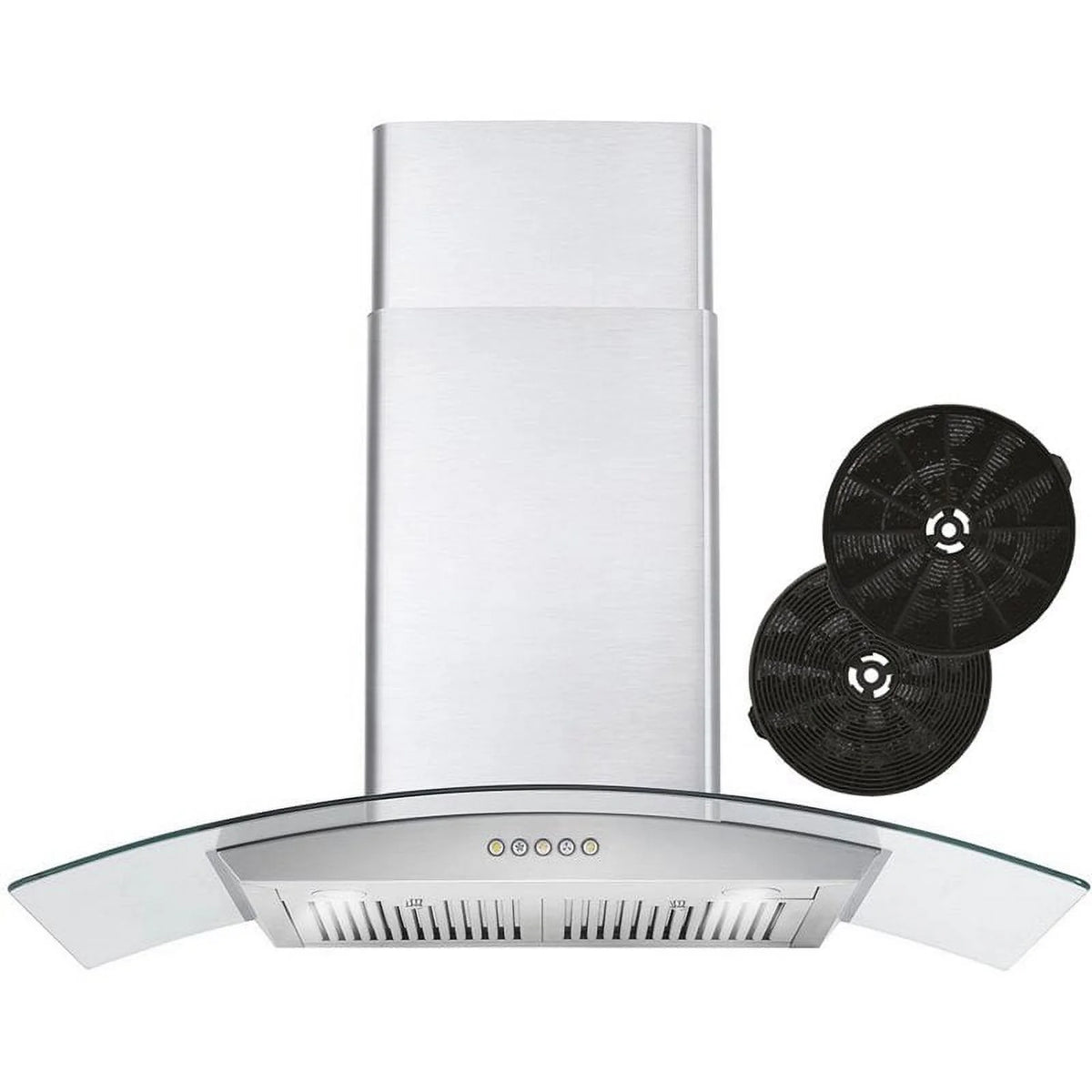 36" 380 CFM Ductless Wall Mount Range Hood in Stainless Steel S63597