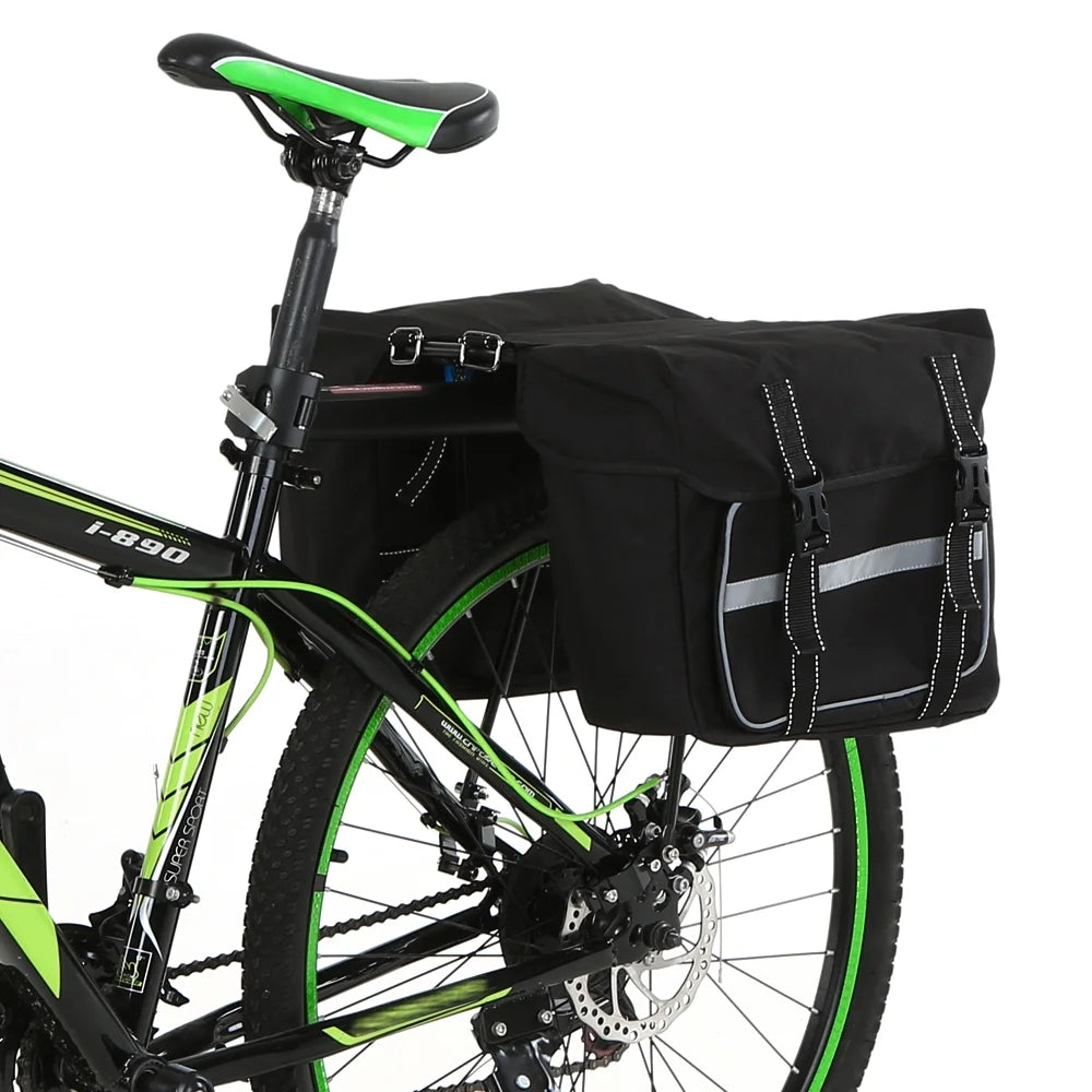 Bike Pannier Double Side Bag with Two Zipper Pouches U182233