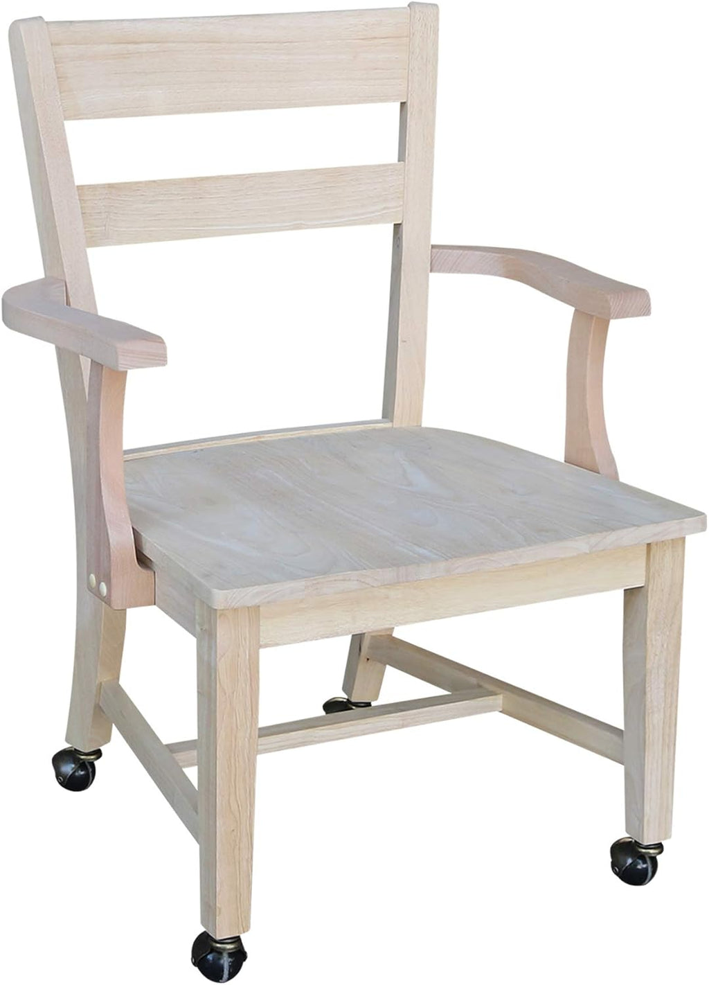 Unfinished Dining Chair with Casters C973746