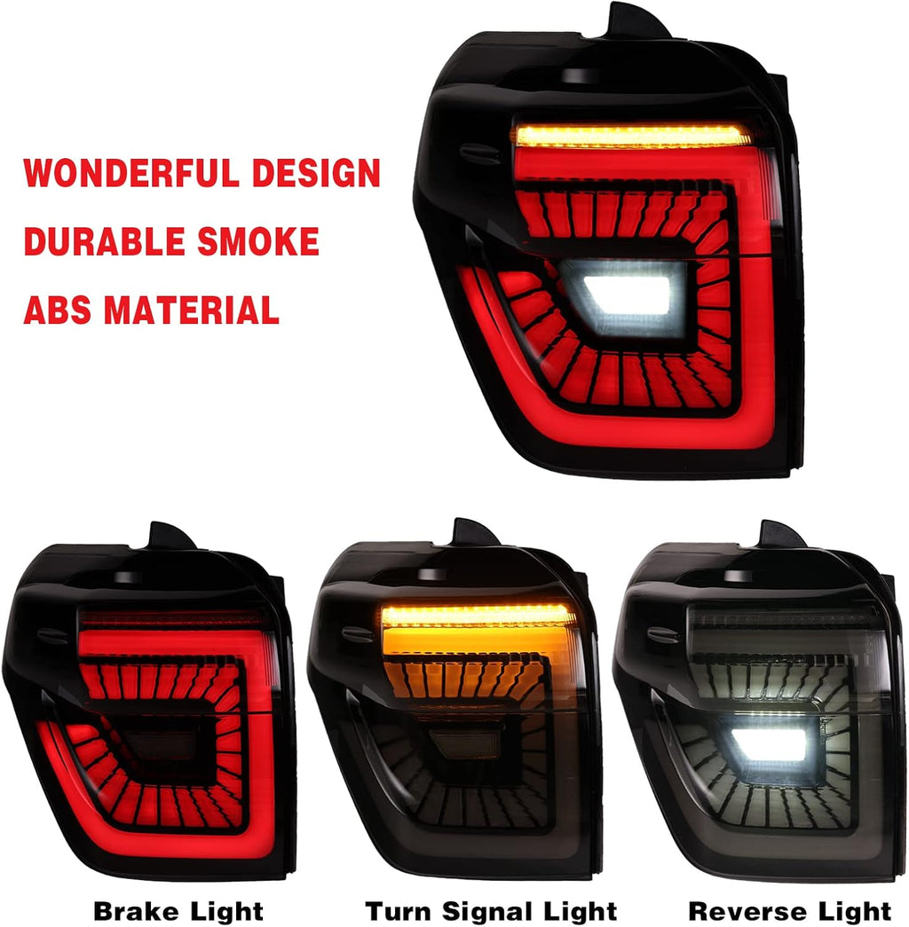 Smoke LED Tail Light Assembly Pair for Toyota 4 Runner T96022