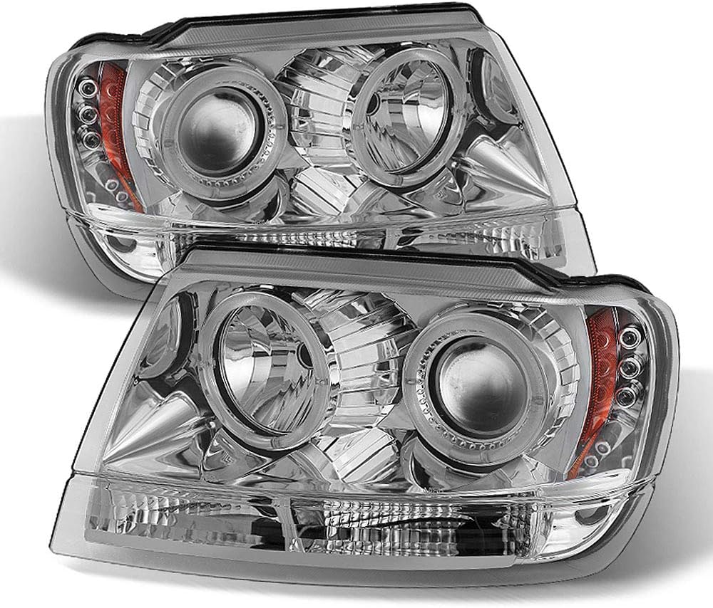 Chrome Housing Projector Headlight Headlamp Z81924