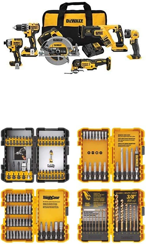 20V MAX XR Brushless Combo Kit, Compact 6-Tool A396
