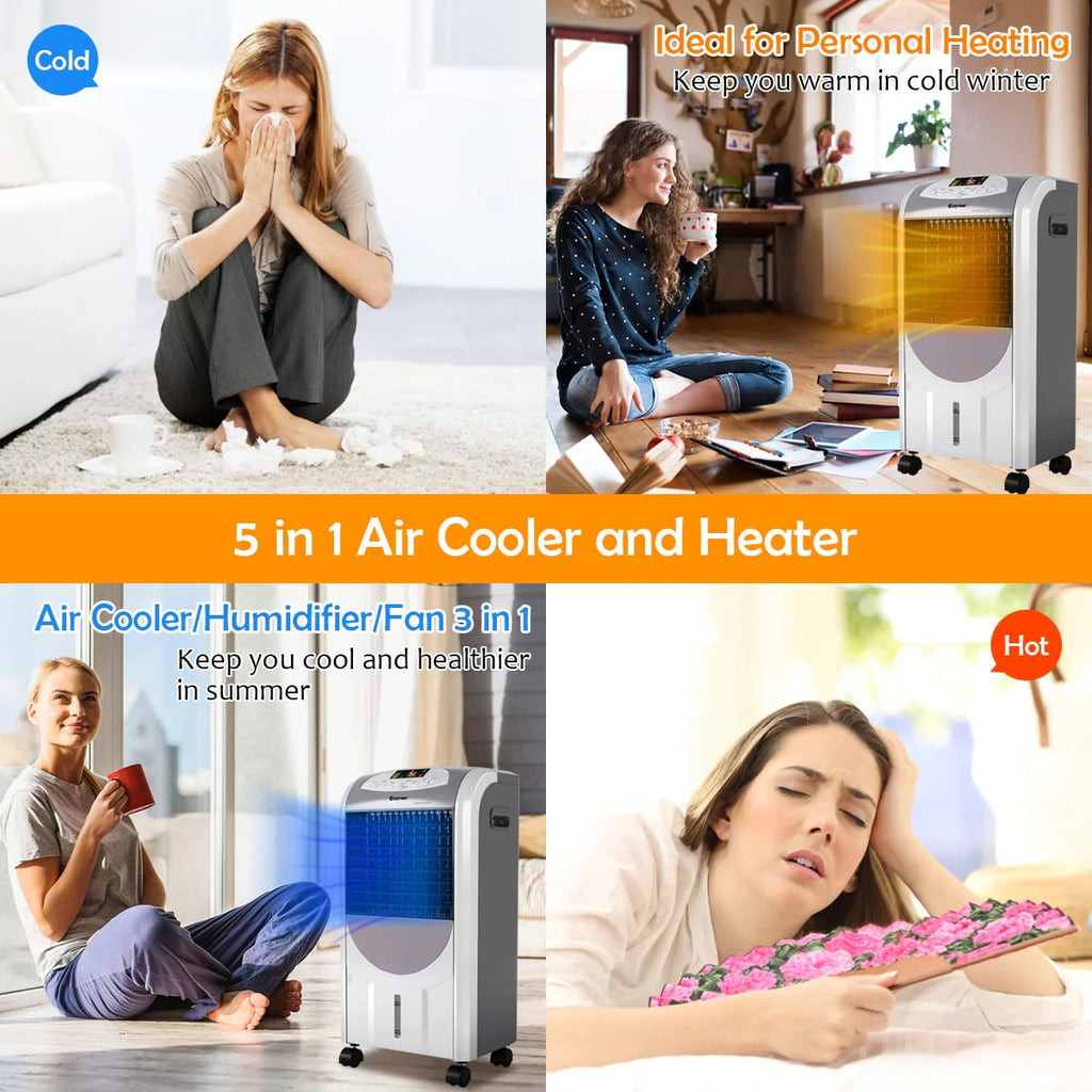 Portable Air Cooler Fan & Heater Humidifier J48877