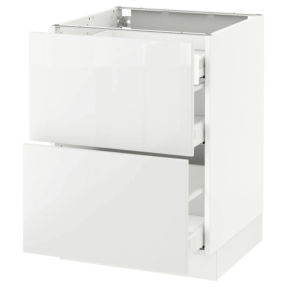 White 3 Drawer Base Cabinet A684