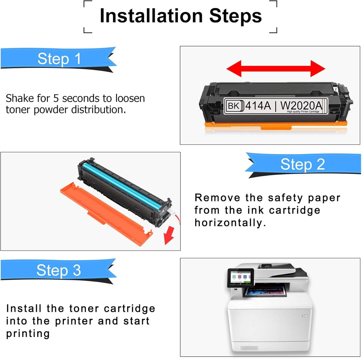 2-Pack Black Toner Cartridge for HP Printer E78401