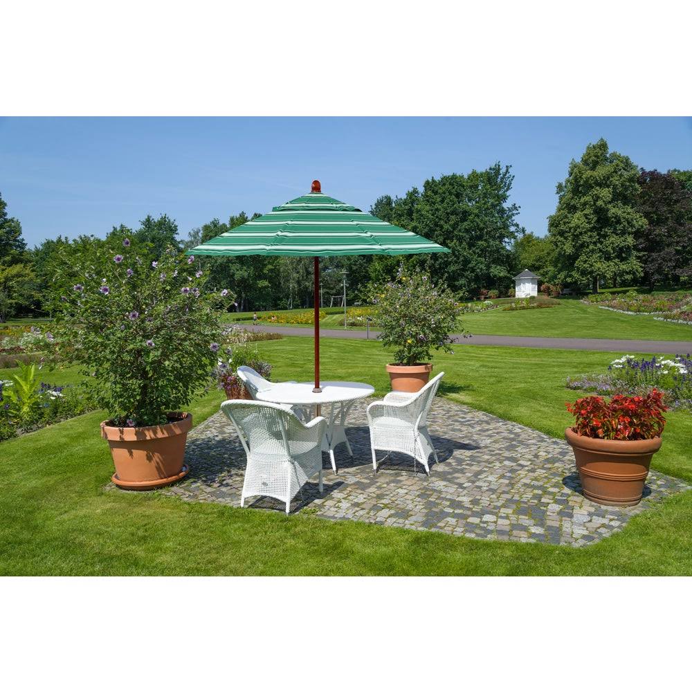 Pacifica Beige Wood Market Umbrella V826137